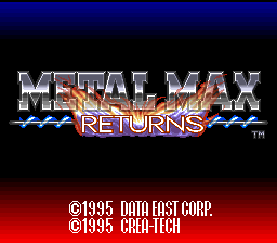 Metal Max Returns (Japan) Title Screen